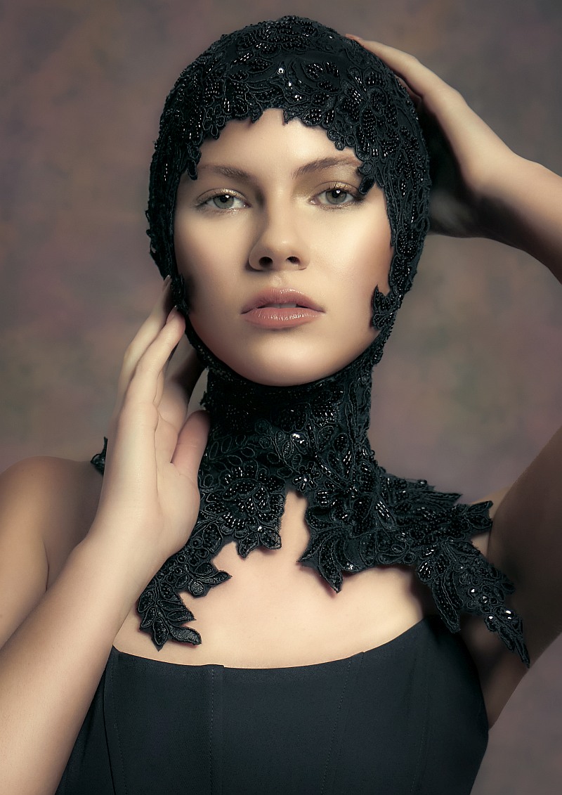 Beaded Head Piece - Lisa Robertson - Margery Lorna Collection